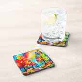 虹の木：鮮やかな森 コースター (右側)