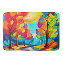 虹の木：鮮やかな森