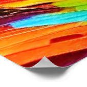 虹の木:鮮やかな森 ポスター (角)