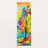虹の木：鮮やかな森 ヨガマット (裏面)