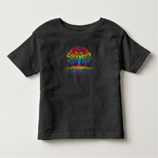 虹の木 LGBT プライド フラグ ゲイ プライド トドラーTシャツ