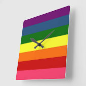 虹の柱時計 スクエア壁時計 (傾斜)