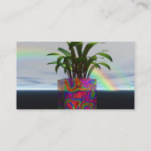 虹の植物の名刺 名刺 (裏面)
