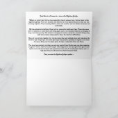 虹の橋の詩ホワイトエンジェルドッグ シーズンカード (内部)