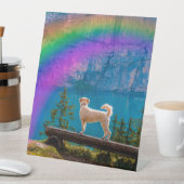 虹の橋の詩、ペットの思い出の… 台座サイン (インサイチュ)