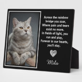 虹の橋を渡った愛犬のメモリアル フォトプラーク (側面)
