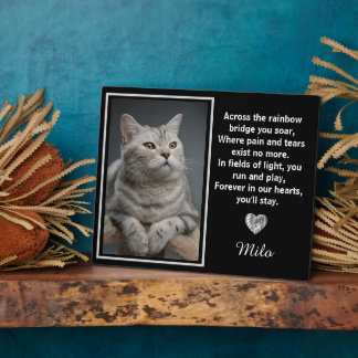 虹の橋を渡った愛犬の記念 フォトプラーク