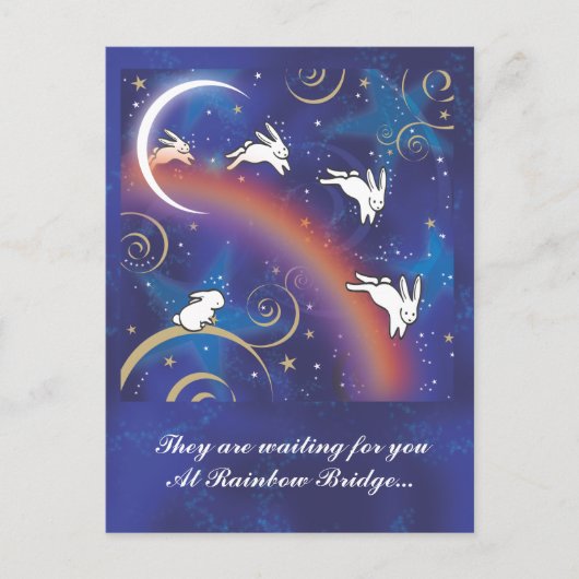 虹の橋を渡って ポストカード (正面)