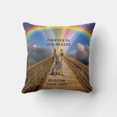 虹の橋ペットメモリアルロスカスタマイズ クッション (裏面)