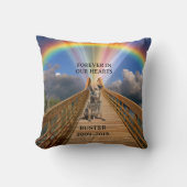 虹の橋ペットメモリアルロスカスタマイズ クッション (正面)