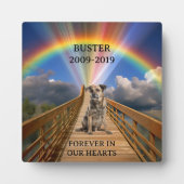虹の橋ペットメモリアルロスカスタマイズ フォトプラーク (正面)