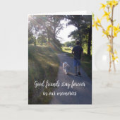 虹の橋ペット写真追悼詩カード カード (黄色い花)