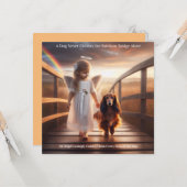 虹の橋天使クロス犬　追悼カード カード (正面/裏面インサイチュ)