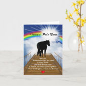 『虹の橋記念馬』 カード (黄色い花)