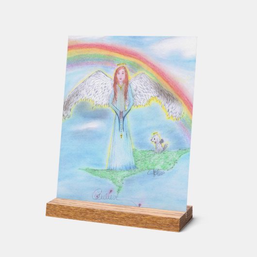 虹の橋 アクリルサイン (傾斜)