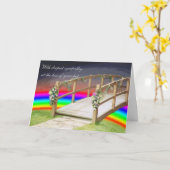 虹の橋 カード (黄色い花)