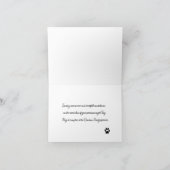 虹の橋 ペットロス お悔やみカード カード (内部)