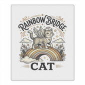 虹の橋 猫 ネコ 思い出 グッズ レインボーブリッジ シール (正面)