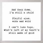 虹の歌詞 ポスター (正面)