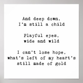 虹の歌詞 ポスター