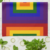 虹の正方形 キッチンタオル (折り畳み)