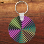 虹の正方形 キーホルダー (正面)