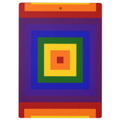 虹の正方形 クリップボード (裏面)