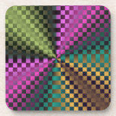 虹の正方形 コースター (正面)
