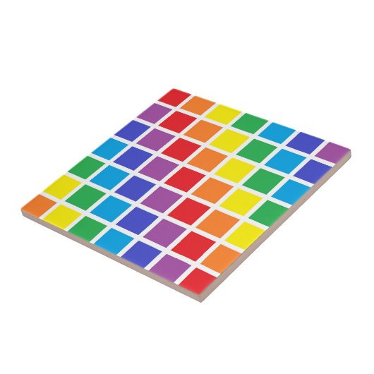 虹の正方形 タイル (側面)