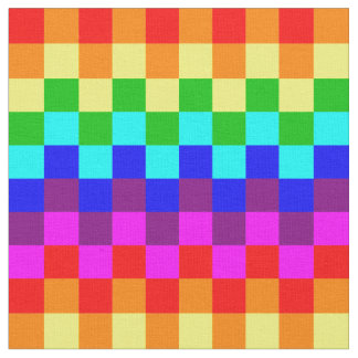 虹の正方形 ファブリック