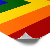 虹の正方形 ポスター (角)