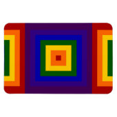 虹の正方形 マグネット (横)