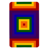 虹の正方形 マグネット (縦)