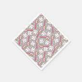 虹の歯のパターン スタンダードカクテルナプキン (角)