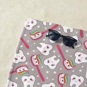 虹の歯パターン ビーチタオル (インサイチュ)