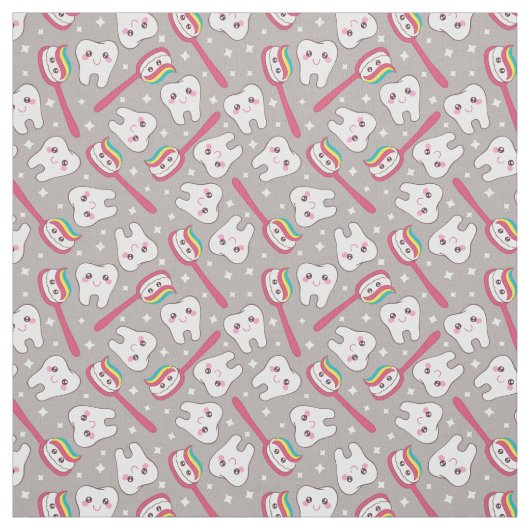 虹の歯パターン ファブリック (見本)