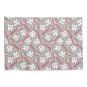 虹の歯パターン 枕カバー (裏面-右)