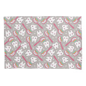 虹の歯パターン 枕カバー (正面左)