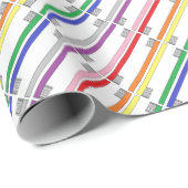 虹の歯ブラシの包装紙 ラッピングペーパー (ロールコーナー)