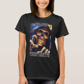 虹の死神スケルトンTシャツ キス キュート LGBT Tシャツ