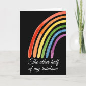 虹の残りの半分は私を完成 カード (正面)