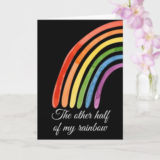 虹の残りの半分は私を完成 カード (蘭)