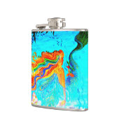 虹の毛の人魚のお尻のフラスコ フラスク (左)