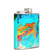 虹の毛の人魚のお尻のフラスコ フラスク (右)