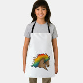 虹の毛の馬 エプロン (インサイチュ)