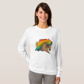 虹の毛の馬 Tシャツ (正面フル)