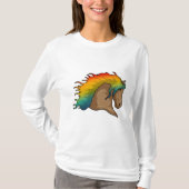 虹の毛の馬 Tシャツ (正面)