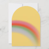 虹の気球 子供の誕生日パーティー 招待状 (裏面)