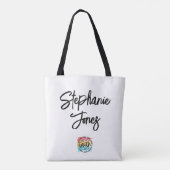 虹の水の色の信仰ルカ1:37キリスト教の聖書 トートバッグ (裏面)