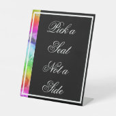 虹の水の色サイドではなくシートを選択 台座サイン (正面)